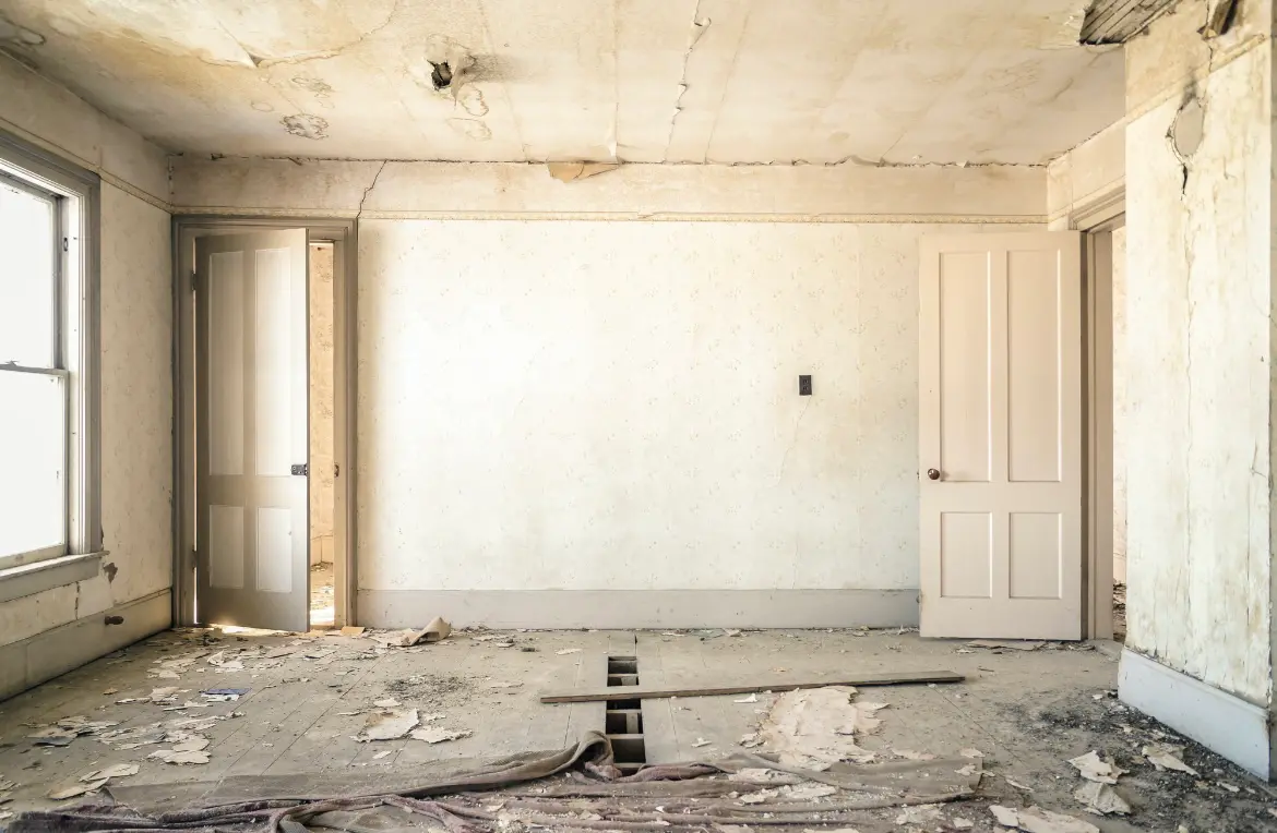 Waste disposal crew managing a cleanout project in West Windsor